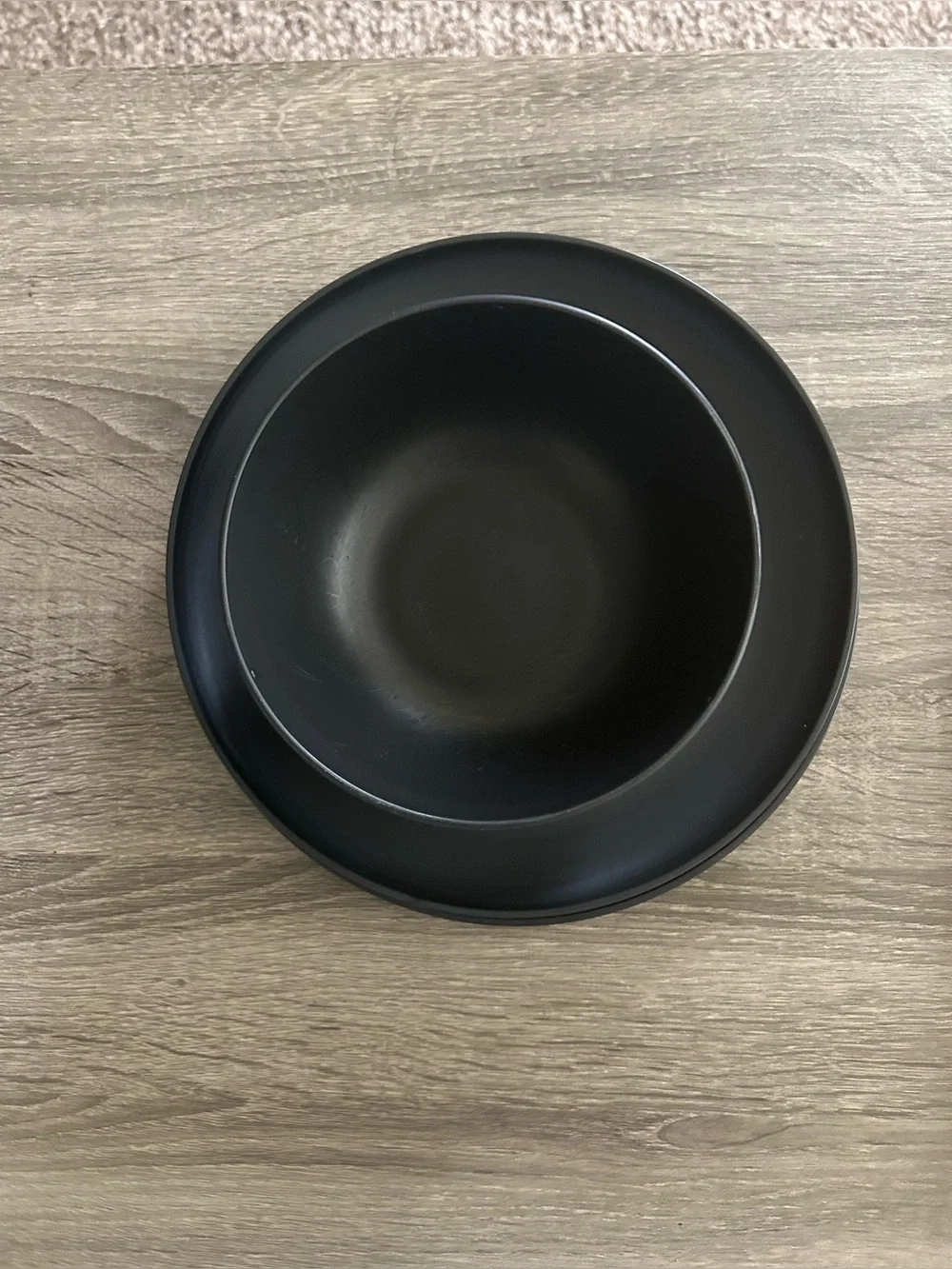 Matte Black Ceramic Bowl Set